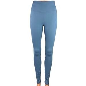 Fabletics Blue Define PowerHold High-Waisted 7/8 Athletic Yoga Ankle Legging S